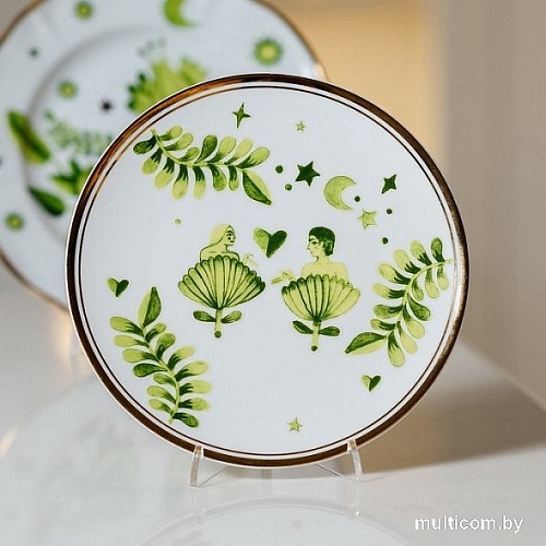 Тарелка десертная Bitossi Fabula FTB01014 (райский сад)