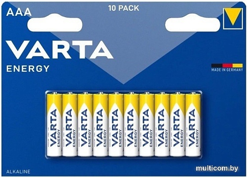 Батарейка Varta Energy LR6 AAA Alkaline 4106 229 491 10 шт