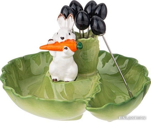 Блюдо Lefard Кролик 58-371 (с 6 вилочками)