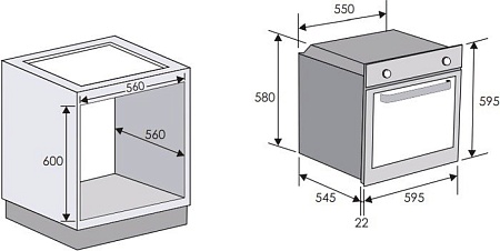 Духовой шкаф Candy FCS100W