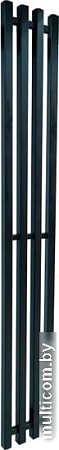 Полотенцесушитель Ростела Слим 1/2" 4 перекладины 18x150 см (черный)