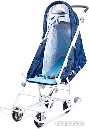 Санки-коляска Nika У3-1К/1 (северный синий)