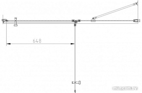 Душевая дверь Omnires Manhattan ADP13X LUX-T