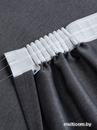 Штора Ника Зварико блэкаут 888250-13 2x2.5 м (графит/серо-фиолетовый/темно-серый)