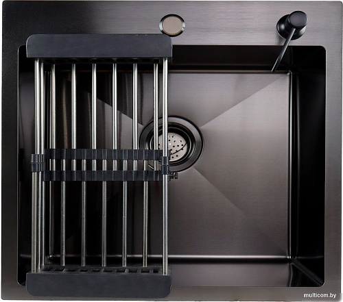 Кухонная мойка Berge 5045 premium Nano Black (черный)