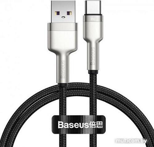 Кабель Baseus Cafule USB Type-A - Type-C (1 м, черный)