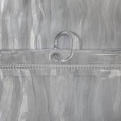 Шторка-занавеска для ванны Вилина Кристалл Peva. Водопад 7179-10017-7 180x180 (серый)