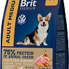Сухой корм для собак Brit Premium Dog Adult Medium курица 1 кг