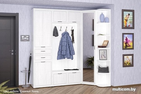 Тумба для обуви Лером Карина ТБ-1051-СЯ (снежный ясень)