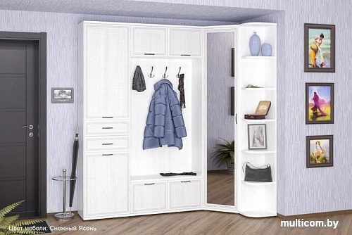 Тумба для обуви Лером Карина ТБ-1051-СЯ (снежный ясень)