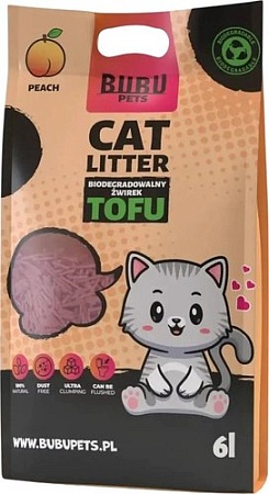 Bubu Pets Tofu Peach (2.5 кг/6 л)