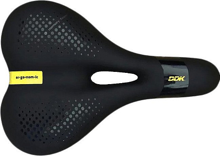 Седло DDK MTB D391MF (черный/серый/желтый)
