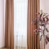 Комплект штор Decoretto Канвас орех КО-K106 3.25x2.5 м (коричневый, 2 шт)