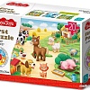Мозаика/пазл Baby Toys First Puzzle. Кто живет в Деревне 04189