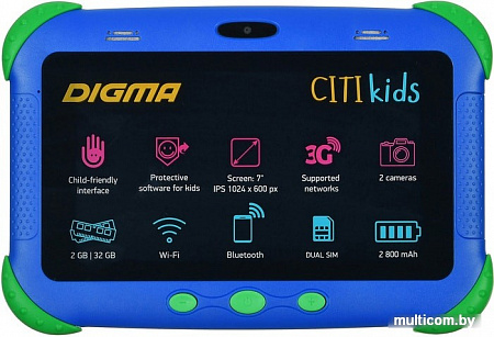 Планшет Digma CITI Kids CS7216MG 32GB 3G (синий)