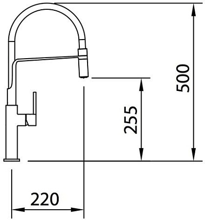 Смеситель Clever Chef Slim 60144 (матовый хром)