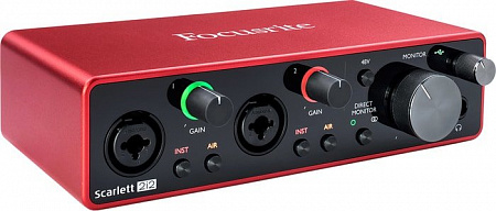 Аудиоинтерфейс Focusrite Scarlett 2i2 (3-е поколение)
