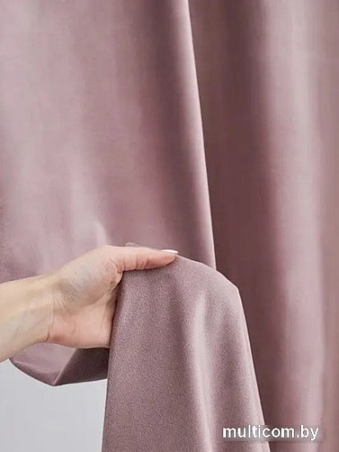 Комплект штор Soft Lines Бархат 9102G-A25 1.8x2.6 м (пыльная роза, 2 шт)