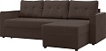 Угловой диван Mio Tesoro Атланта Лайт 111 (Savana Chocolate)