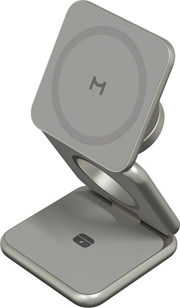 Беспроводное зарядное Magssory Fold Pro 3 в 1 WCH063 (титановый)