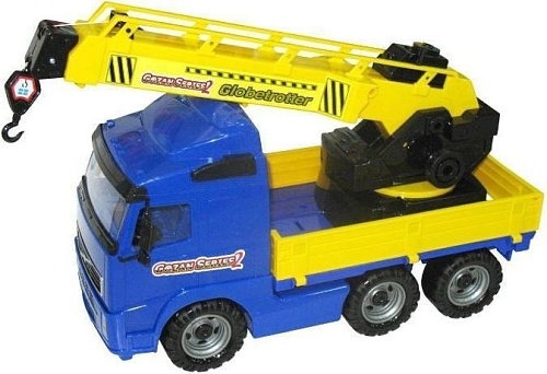 Игрушечный транспорт Полесье Volvo с поворотной платформой в лотке