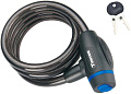 Тросовый велосипедный замок Tonyon 12x1800 533K-1218 (черный)