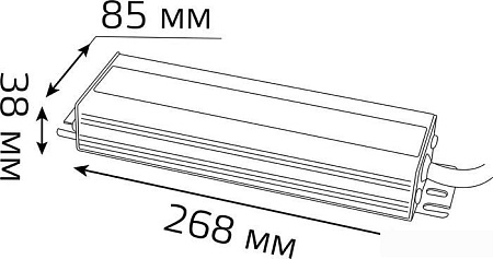 Блок питания Gauss 200W 24V IP66 202022400
