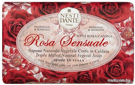 Nesti Dante Мыло твердое Rose Sensuale 150 г