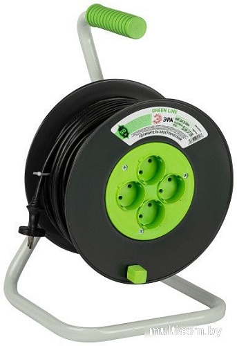 Удлинитель на катушке ЭРА GREEN LINE KAT-2x1.5-50m Б0065097