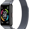 Браслет Rumi Milanese loop металлический для Huawei Band 6 / Honor Band 6 (серый)