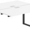 Стол Norden Приставка 320x143.8x75 AG.126.WH.L.72.AN (антрацит/серебро/белый)