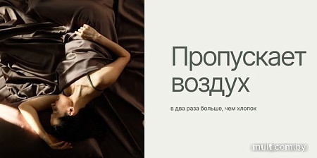 Постельное белье GoodNight Essential Евро 400384 (черный)