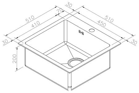 Интегрированная кухонная мойка Zorg PVD SZR-51 BRONZE