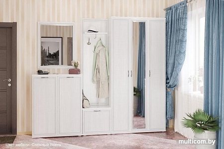 Тумба для обуви Лером Карина ТБ-1001-СЯ (снежный ясень)