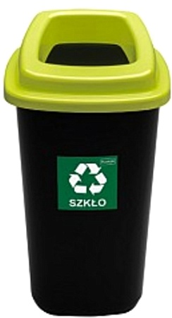 Контейнер для раздельного сбора мусора Plafor Sort bin 9018159 (черный/зеленый)