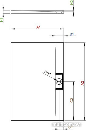 Душевой поддон Radaway Giaros D 120x90 [MKGD1290-03]