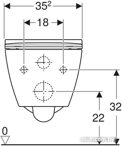 Унитаз Geberit Smyle Square Rimfree 500.685.01.1
