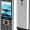 Кнопочный телефон Maxvi X10i (серебристый металлик)