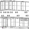 Угловая кухня Интерлиния Мила 12x25 (дуб золотой)