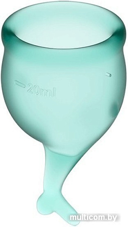 Менструальная чаша Satisfyer Feel Secure (зеленый)