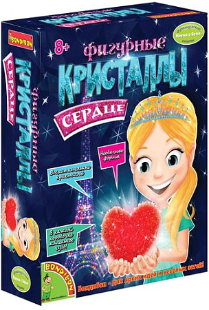 Набор для опытов Bondibon Науки с Буки Кристалл сердце ВВ1339
