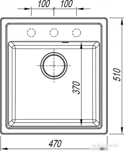 Кухонная мойка ARFEKA Dalago 47 (белый)