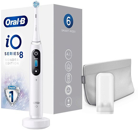 Электрическая зубная щетка Oral-B iO 8 White Alabaster Sonder Edition