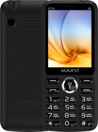 Телефон Maxvi K15n 4G (черный)