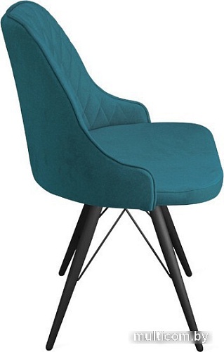 Стул Трия Гранд К3 (черный муар/микровелюр Wellmart Silver)