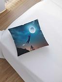 Чехол на подушку JoyArty Кот прыгает на луну sl_25245