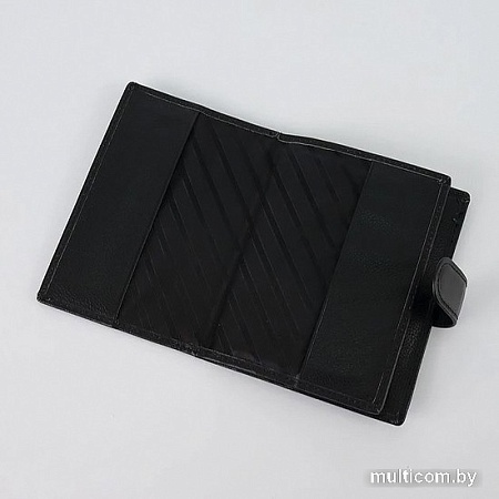 Обложка на документы Poshete 852-317-4K-BLK (черный)