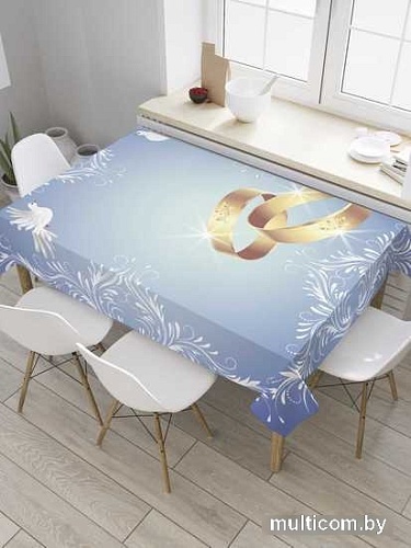 Скатерть JoyArty Свадебная рамка tcox_35153_120x145