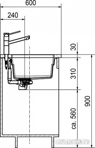 Кухонная мойка Franke Kubus 2 KNG 110-52 125.0512.502 (графит)