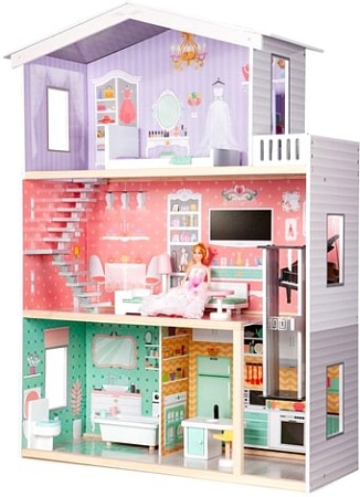 Кукольный домик Eco Toys Rainbow 4128